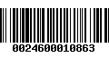 Código de Barras 0024600010863