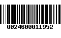 Código de Barras 0024600011952