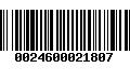 Código de Barras 0024600021807