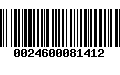 Código de Barras 0024600081412