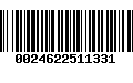 Código de Barras 0024622511331