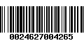 Código de Barras 0024627004265