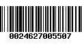 Código de Barras 0024627005507