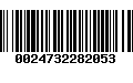 Código de Barras 0024732282053