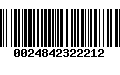 Código de Barras 0024842322212