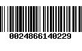 Código de Barras 0024866140229