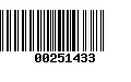 Código de Barras 00251433