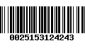 Código de Barras 0025153124243