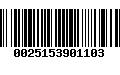 Código de Barras 0025153901103