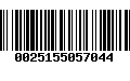 Código de Barras 0025155057044