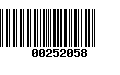 Código de Barras 00252058