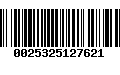 Código de Barras 0025325127621