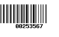 Código de Barras 00253567