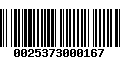 Código de Barras 0025373000167