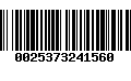 Código de Barras 0025373241560