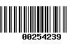 Código de Barras 00254239