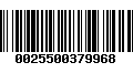 Código de Barras 0025500379968