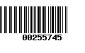 Código de Barras 00255745