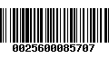 Código de Barras 0025600085707