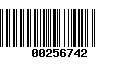 Código de Barras 00256742