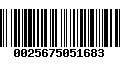 Código de Barras 0025675051683