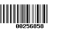 Código de Barras 00256858