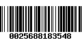 Código de Barras 0025688183548