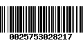 Código de Barras 0025753028217