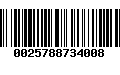 Código de Barras 0025788734008