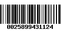 Código de Barras 0025899431124