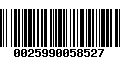 Código de Barras 0025990058527