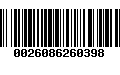 Código de Barras 0026086260398