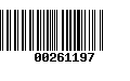 Código de Barras 00261197