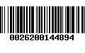 Código de Barras 0026200144894