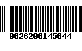 Código de Barras 0026200145044