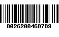 Código de Barras 0026200460789