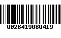 Código de Barras 0026419080419