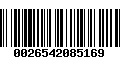 Código de Barras 0026542085169