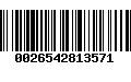 Código de Barras 0026542813571