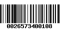 Código de Barras 0026573400108