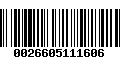 Código de Barras 0026605111606