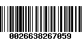 Código de Barras 0026638267059