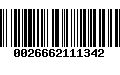 Código de Barras 0026662111342