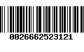 Código de Barras 0026662523121