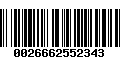 Código de Barras 0026662552343