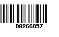 Código de Barras 00266857