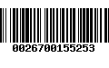 Código de Barras 0026700155253