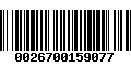 Código de Barras 0026700159077