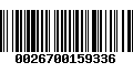 Código de Barras 0026700159336