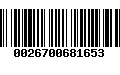 Código de Barras 0026700681653